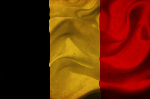 Бельгия размахивает флагом — стоковое фото