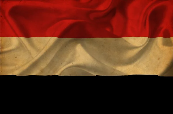 Yemen dalgalanan bayrak — Stok fotoğraf