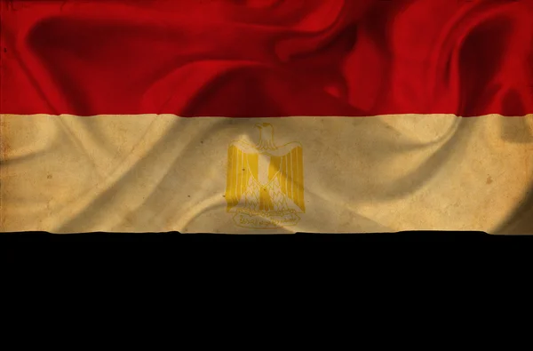Mısır dalgalanan bayrak — Stok fotoğraf