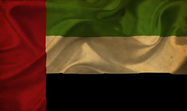 Egyesült Arab Emírségek integetett zászló — Stock Fotó