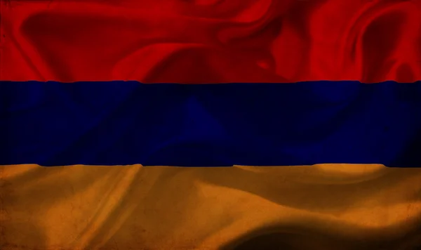Αρμενία σημαία κυματίζει — Φωτογραφία Αρχείου