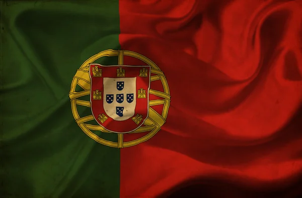 Portugal ondeando bandera — Foto de Stock