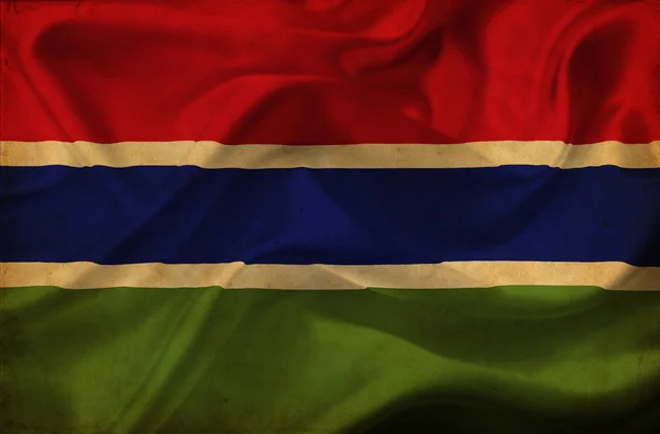 Gambie agitant le drapeau — Photo