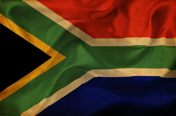 Zuid-Afrika zwaaiende vlag — Stockfoto