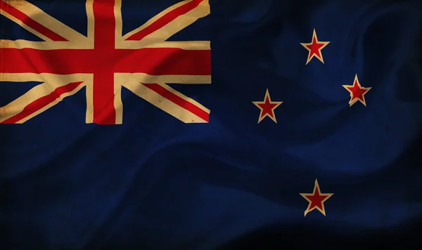 New Zealand waving flag — Stock Photo, Image