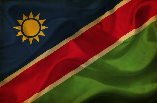 Namibia ondeando bandera — Foto de Stock
