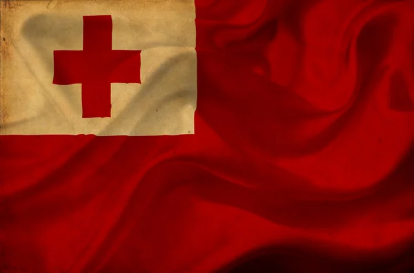 Tonga vlající vlajka — Stock fotografie