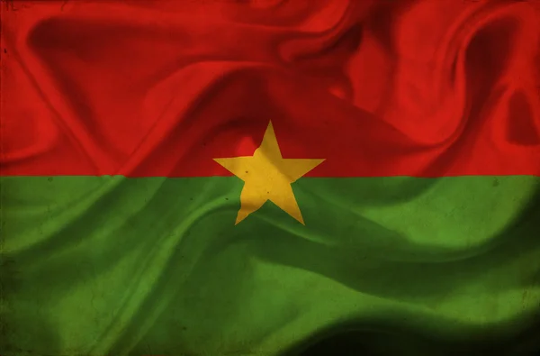 Burkina Faso viftande flagga — Stockfoto