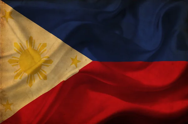 Filipine fluturând steagul — Fotografie, imagine de stoc