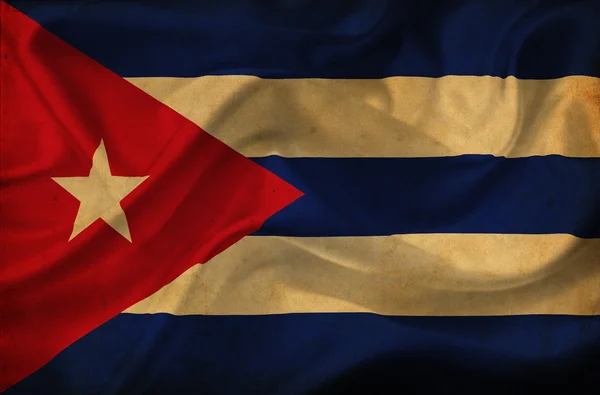 Cuba acenando bandeira — Fotografia de Stock