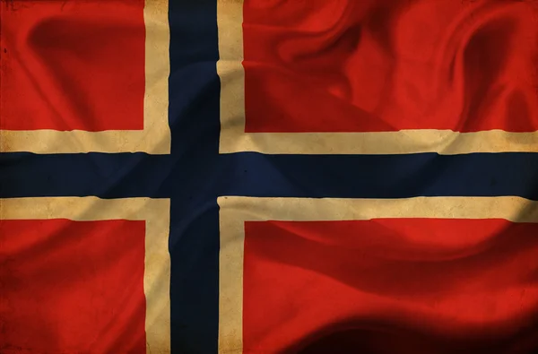 Norsko mávání vlajkou — Stock fotografie