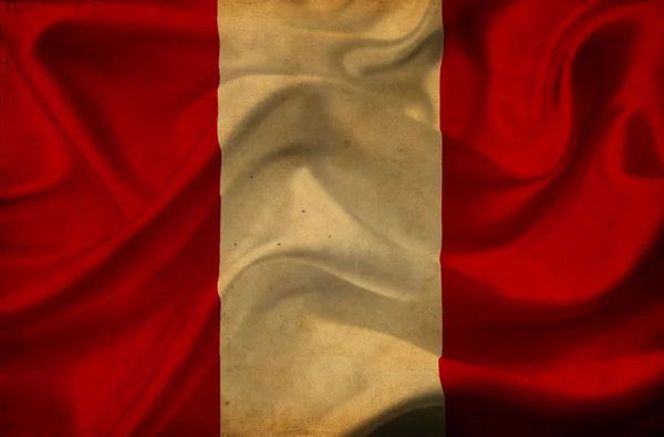 Macha flagą Peru — Zdjęcie stockowe