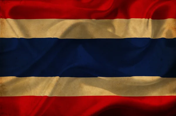 Thaiföld integetett zászló — Stock Fotó