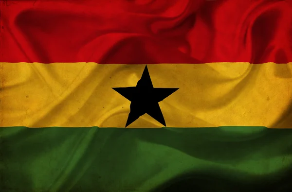 Ghana sventola bandiera — Foto Stock