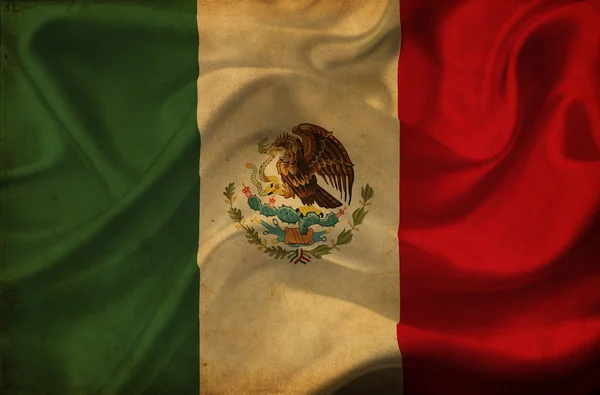 Meksiko heiluttaa lippua — kuvapankkivalokuva