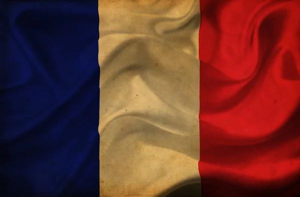 Франция размахивает флагом — стоковое фото