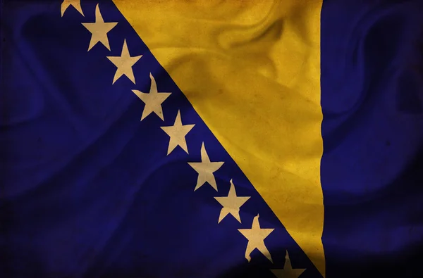 Bosnia and Herzegovina waving flag — Stock Photo, Image