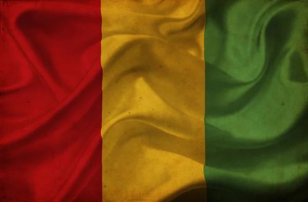 Wapperende vlag van Guinee — Stockfoto
