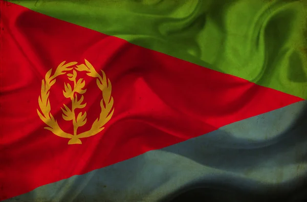 Κυματίζει σημαία της Ερυθραίας — Φωτογραφία Αρχείου