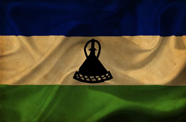 Wapperende vlag van Lesotho — Stockfoto