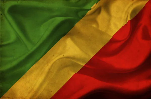 Kongo dalgalanan bayrak — Stok fotoğraf