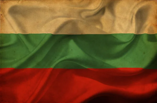 Bulgarien schwenkt Flagge — Stockfoto