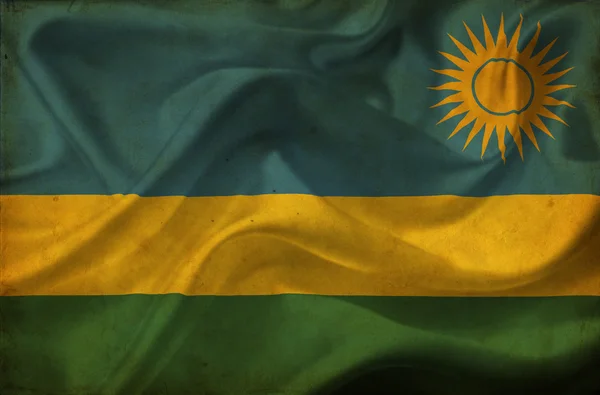 Machać flaga Rwandy — Zdjęcie stockowe