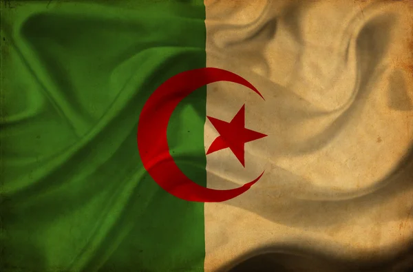 Algérie agitant le drapeau — Photo