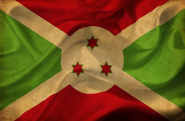 Machać flaga Burundi — Zdjęcie stockowe