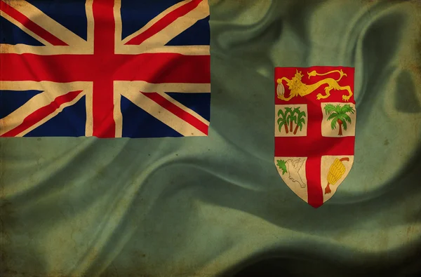 斐济挥动国旗 — 图库照片