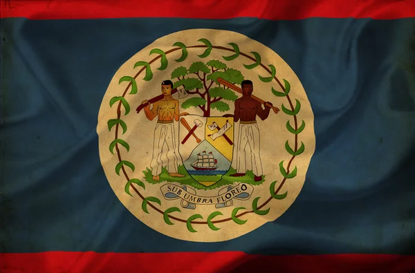 Wapperende vlag van Belize — Stockfoto