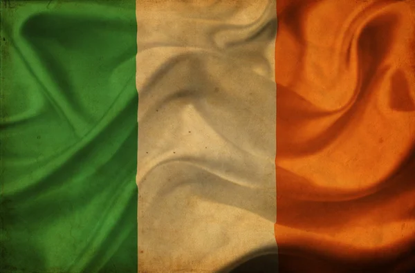 Vlající vlajka Irsko — Stock fotografie