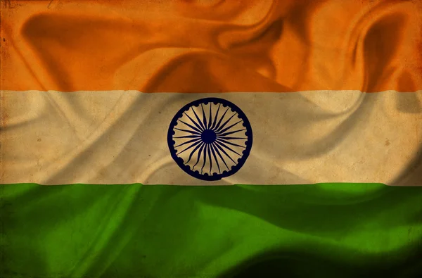 India ondeando bandera —  Fotos de Stock