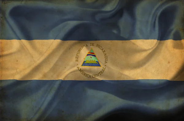 니카라과 흔들며 깃발 — 스톡 사진