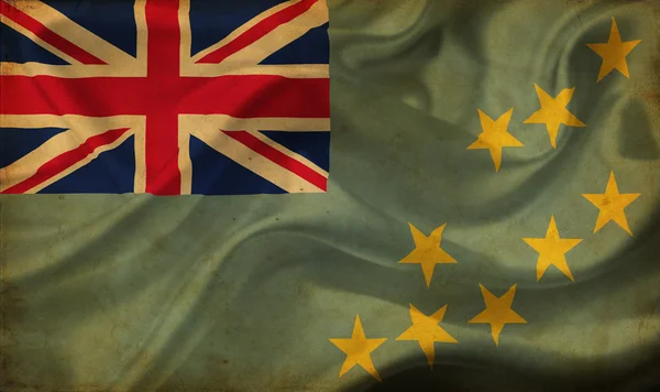 Vlající vlajka Tuvalu — Stock fotografie