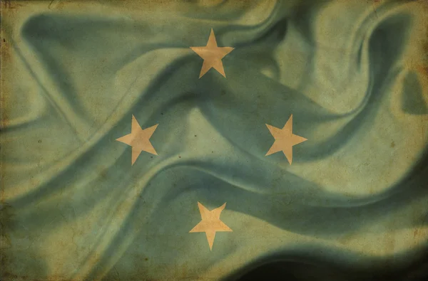 Micronésie agitant le drapeau — Photo