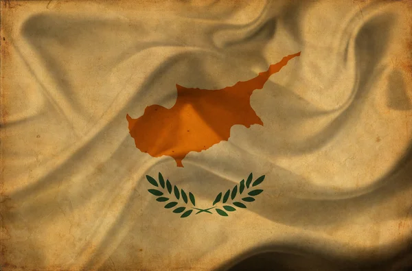 Ciprus integetett zászló — Stock Fotó