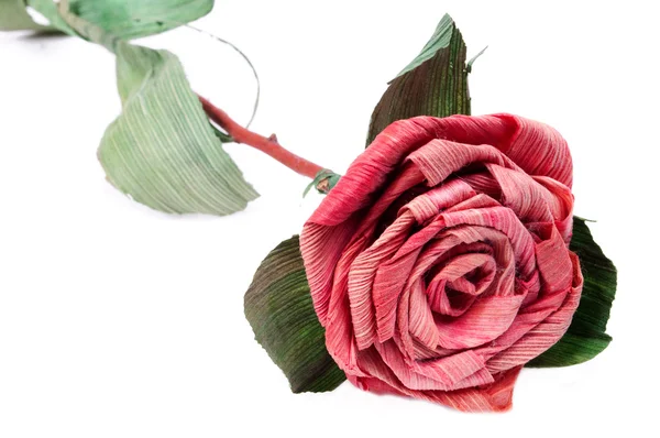 Enkel rood papier rose — Stockfoto