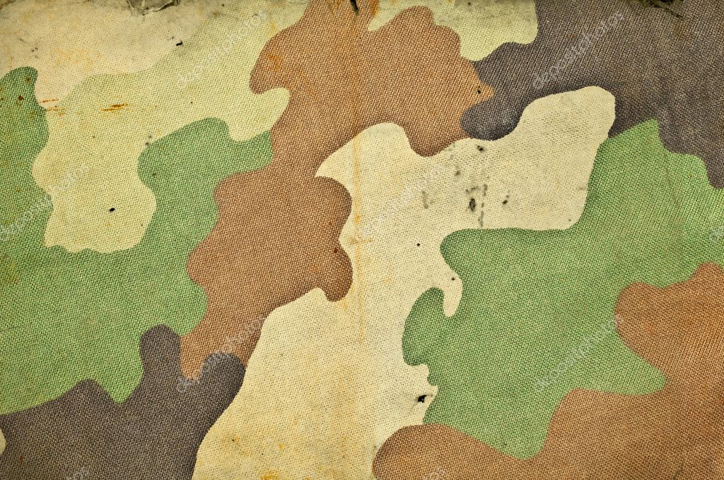 Vintage military background. Fabric with green retro camouflage pattern  Stock Photo - Alamy
