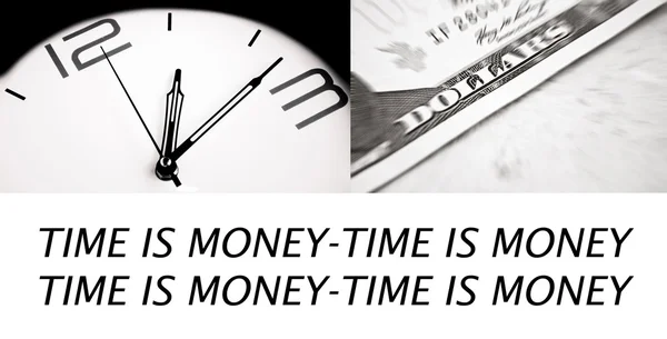 Le temps est argent - image conceptuelle — Photo