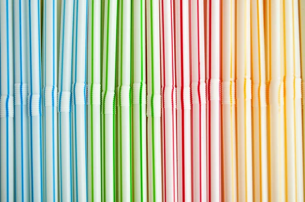 Colorful drinking straws background — Stock Photo, Image