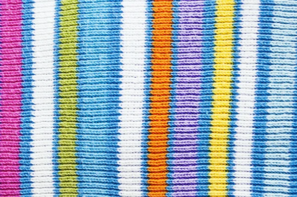 Gros plan sur la texture colorée de la laine — Photo