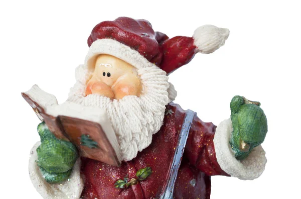 Santa claus s knihou přání - nový rok rámcové obrázek — Stock fotografie