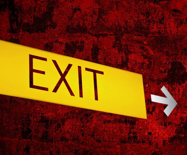 Retro "exit" tecken bakgrund — Stockfoto