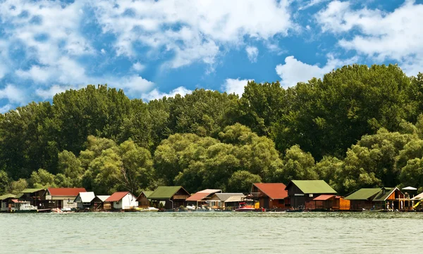 stock image Lake houses