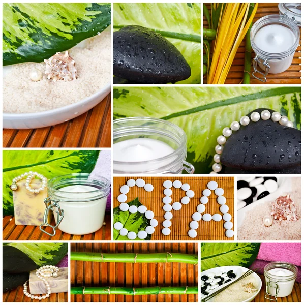 Spa collage - Beautiful conceptual images — Stock Photo, Image