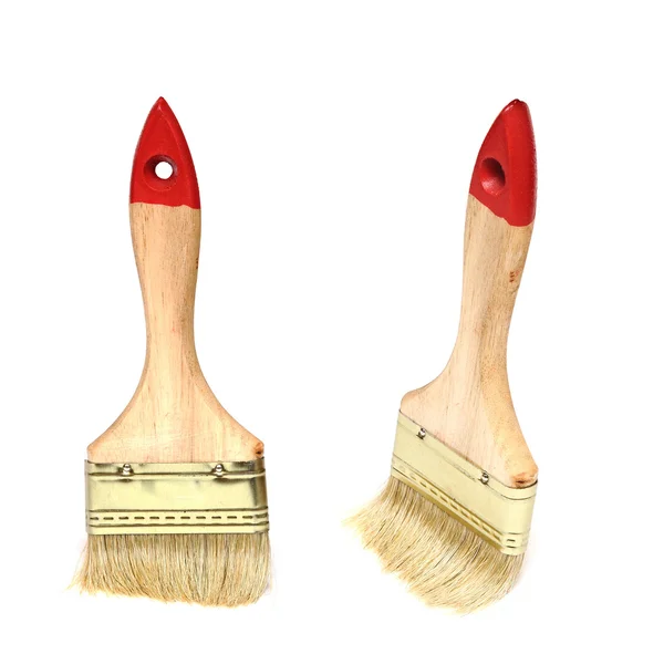 Two brushes on white background — Stock Photo, Image