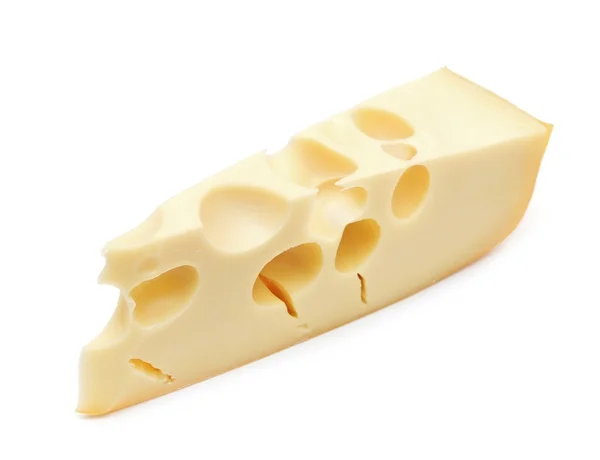 Piece of cheese on a white background — Stock Photo, Image