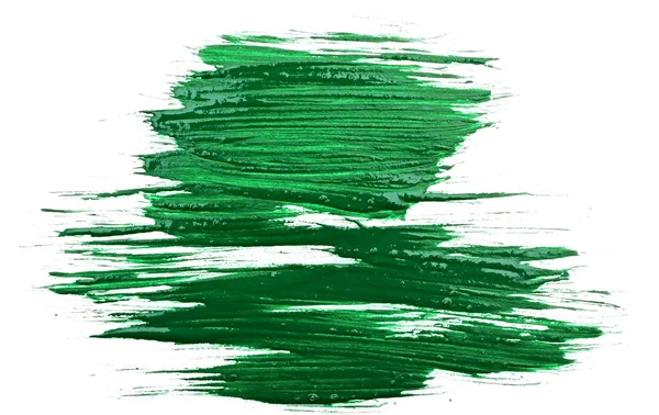 stock image Green watercolor brush strokes