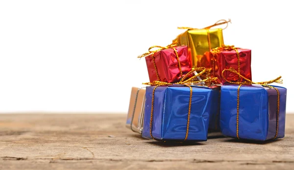 Renkli hediye kutuları — Stok fotoğraf
